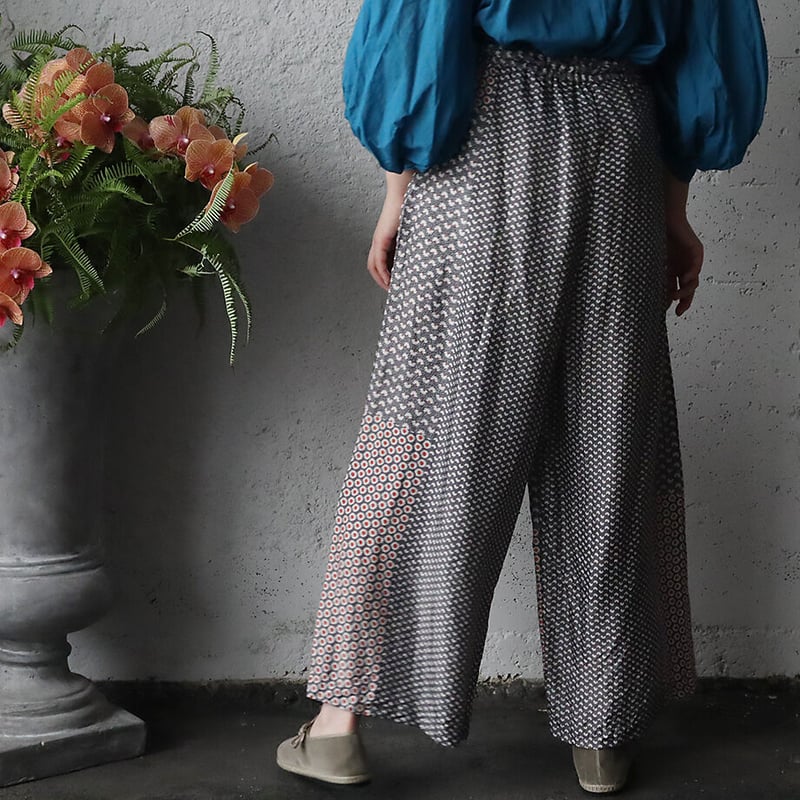 TOWAVASE sarasa silk pants (gray) | nii-B | WEB