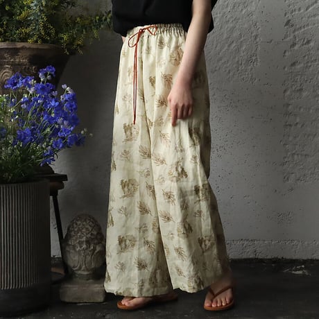 TOWAVASE Frais linen pants (beige)