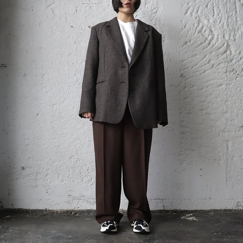 ànuke herringbone wool jacket (brown) | nii-B