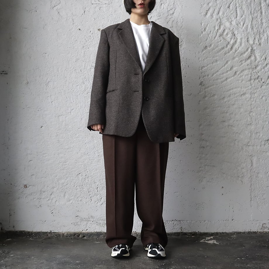 ànuke herringbone wool jacket (brown) | nii-B