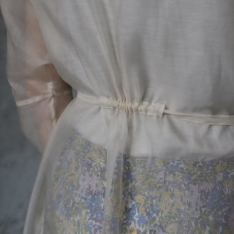Tabrik  organdy  shirt dress (ivory)