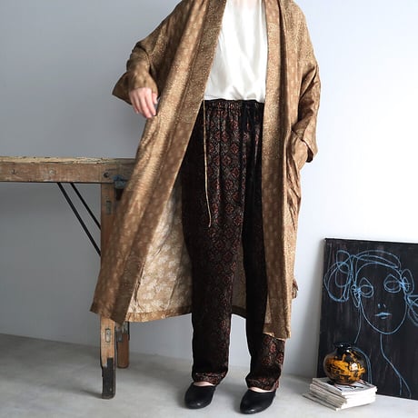 .less velvet tapered pants (brown)