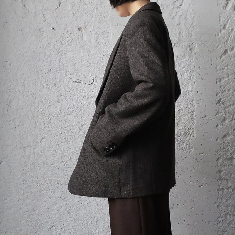 ànuke herringbone wool jacket (brown) | nii-B