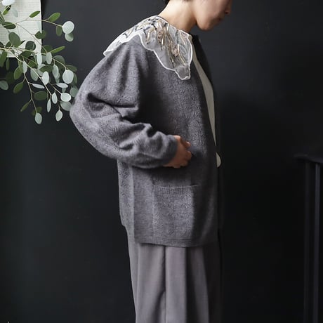 TOWAVASE Panier cardigan (charcoal gray)