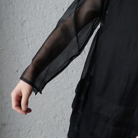 Tabrik  organdy dress (black)