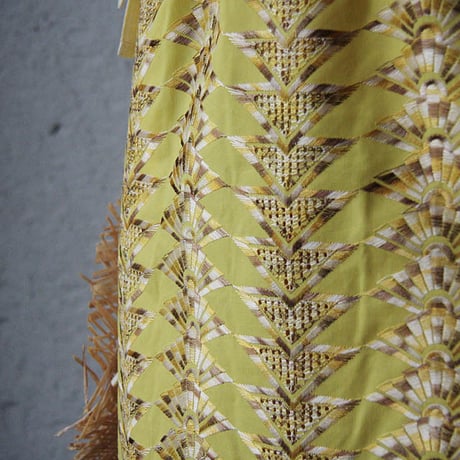 NOTA laterano due flounced skirt yellow
