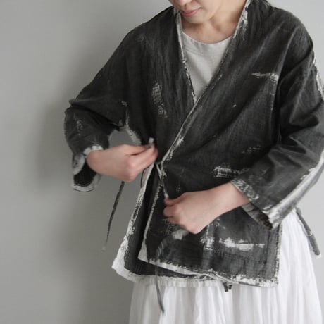 m.Funatabi jacket (Sumi dye)