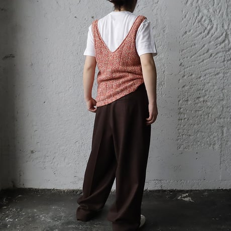 Tabrik knit vest (orangemix)