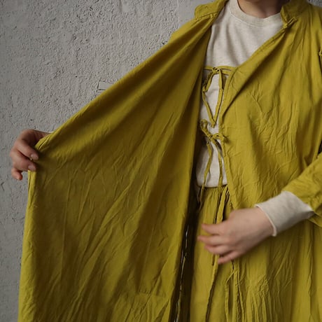saruche chinese  kurta long  shirt (yellow)