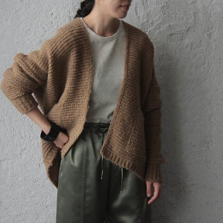 MAISON ANJE knit cardigan moka