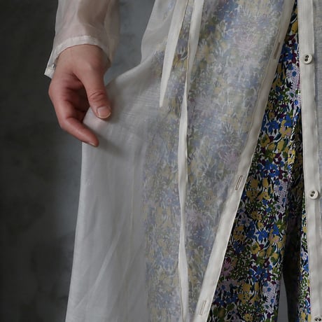 Tabrik  organdy  shirt dress (ivory)