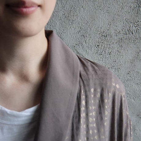 Tabrik foil Print robe