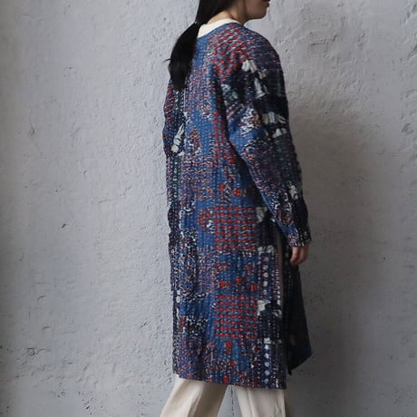 saruche gudri long jacket (blue mix)