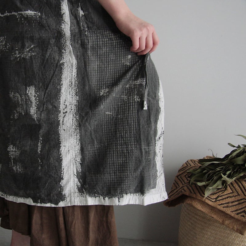 m.Funatabi kimono coat (Sumi dye) | nii-B | WEB