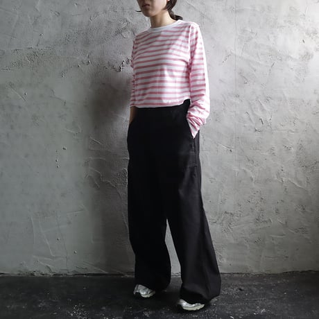 R&D.M.Co- gauze bouder L/T shirt(gray/sax/pink)
