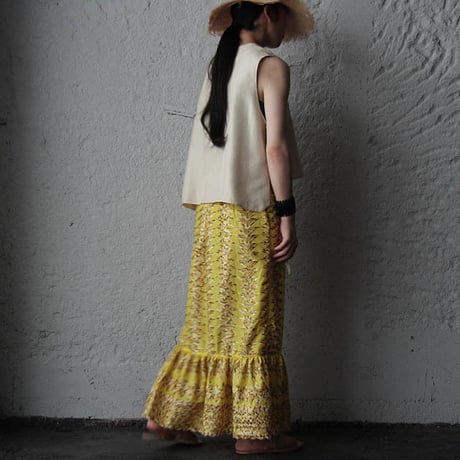 NOTA laterano due flounced skirt yellow