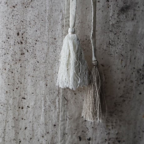 Tabrik linen tassel dress (logewood)