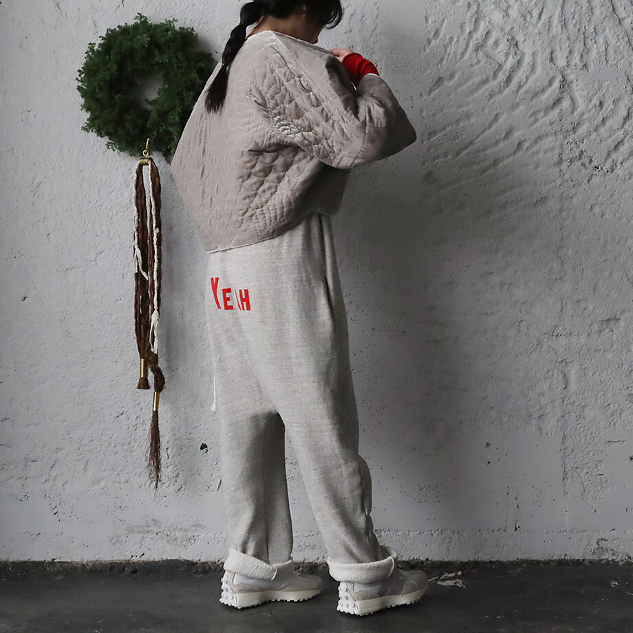 TOWAVASE velvet quilt jacket (gray) | nii-B |