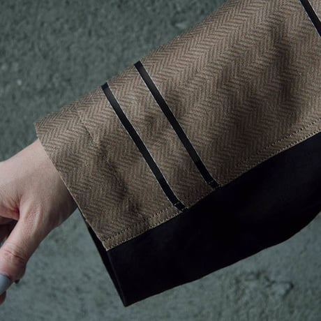 NATIVE VILLAGE linen mesh coat