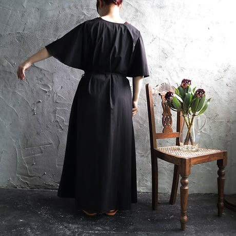 .less draped sleeve dress