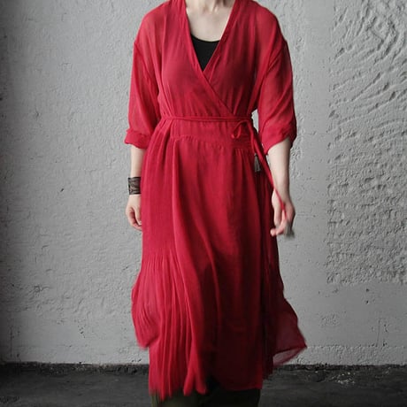 Tabrik cache-coeur dress (red)