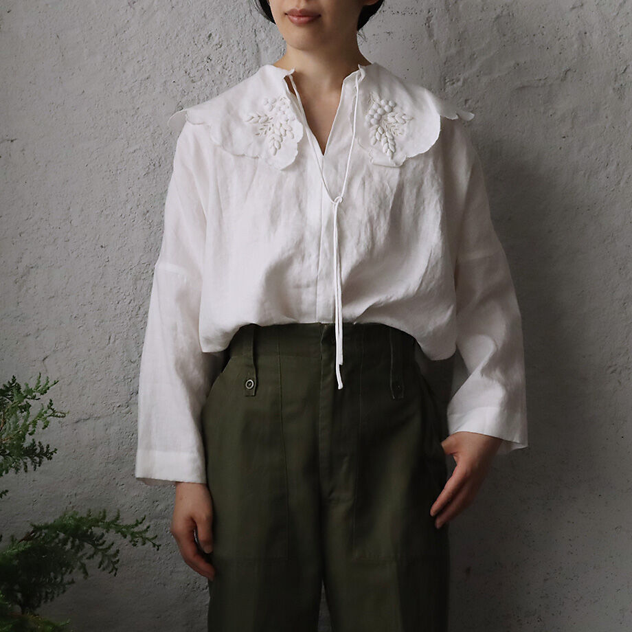 TOWAVASE Bon Voyage blouse ブラック TOWAVASE（トワヴァーズ） | Bonvoyage blouse | hapuna&Co