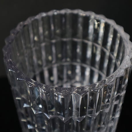 cutting glass flower vase (rectangle)