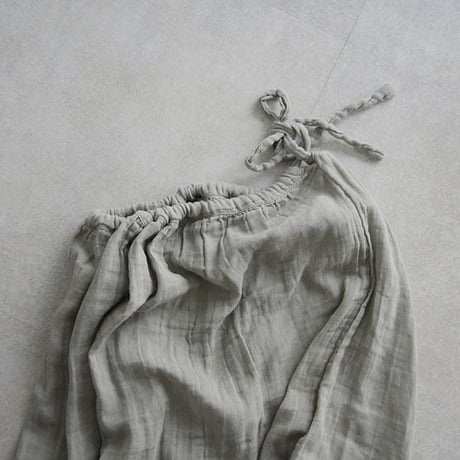 organic cotton long skirt ice gray