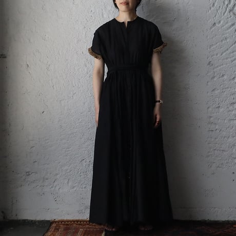 Tabrik fringe dress (black)