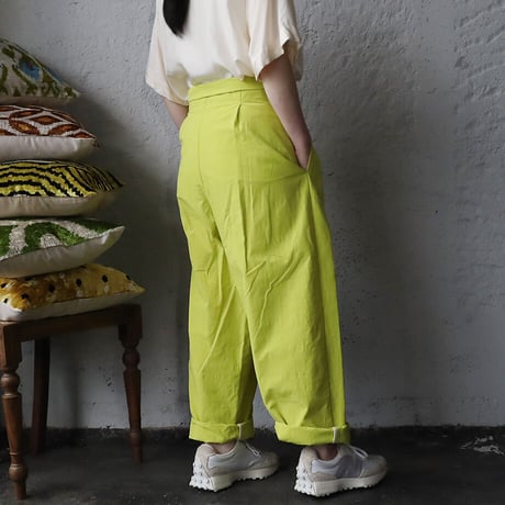 .less wrap pants (neon yellow)