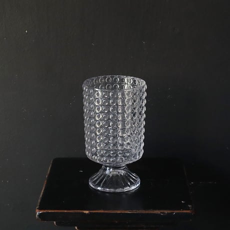 cutting glass flower vase (dot)