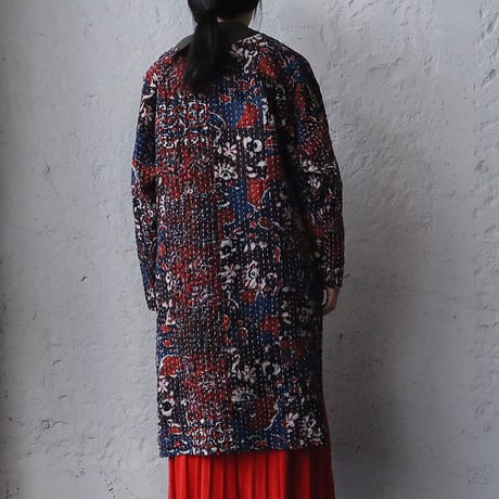 saruche gudri long jacket (red mix)