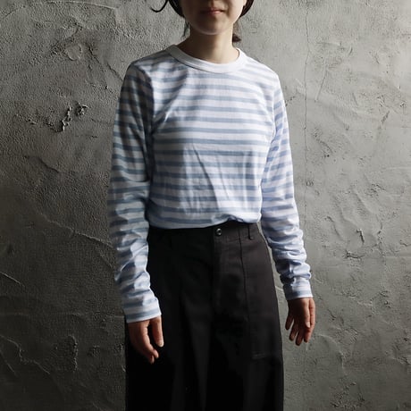 R&D.M.Co- gauze bouder L/T shirt(gray/sax/pink)