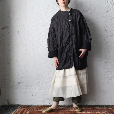NOTA vintage quilting jacket (sleeve:black)