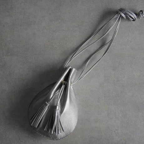 chiihao   round pochette silver