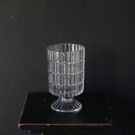 cutting glass flower vase (rectangle)