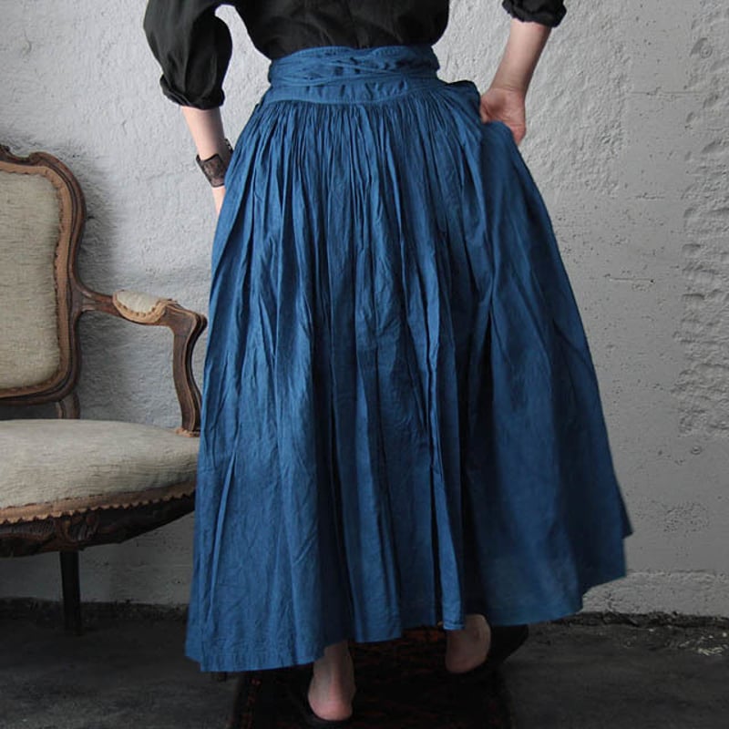 Tabrik gathered skirt (hon-aizome A) | nii-B |