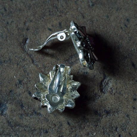 france dead stock earrings flower