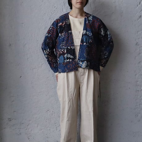 saruche gudri short jacket (blue mix)