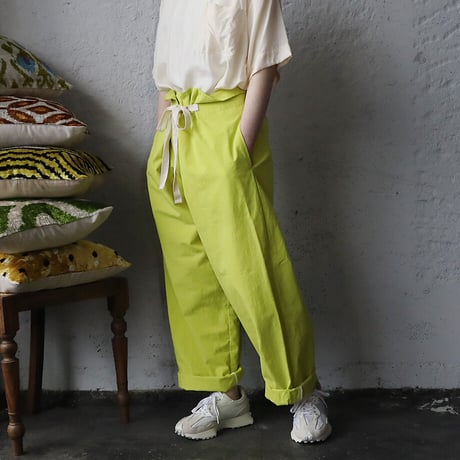 .less wrap pants (neon yellow)