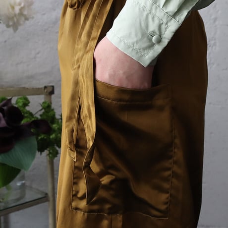 Tabrik cotton silk satin pants (bronze)