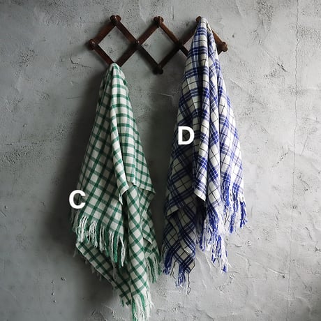 R&D.M.Co-  wool blanket  (green/blue)
