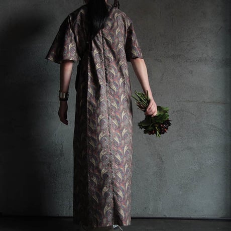 NOTA bell sleeve dress + purse  paisley