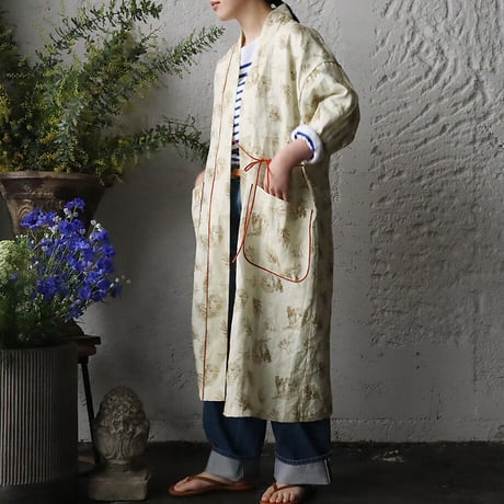 TOWAVASE Frais linen robe (beige)