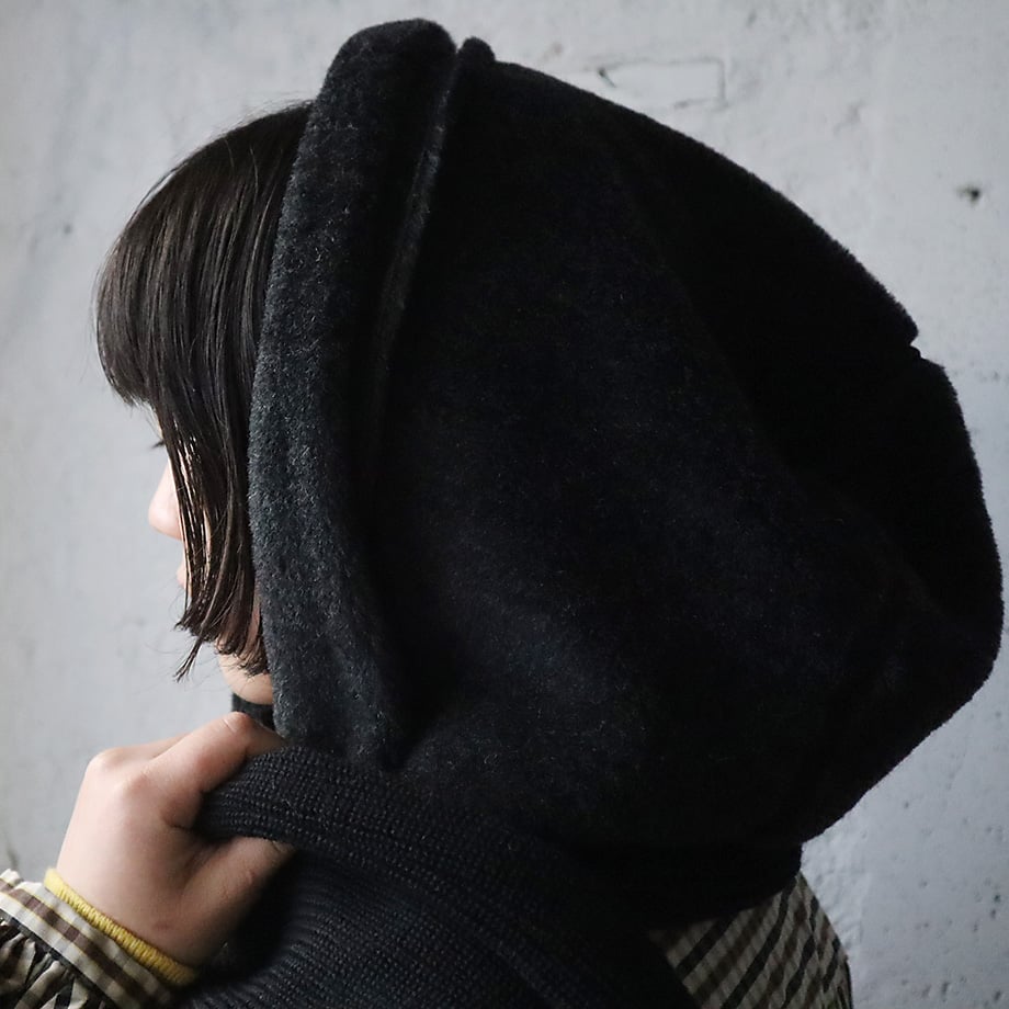 R&D.M.Co- hoodie muffler (black) | nii-B | WEB