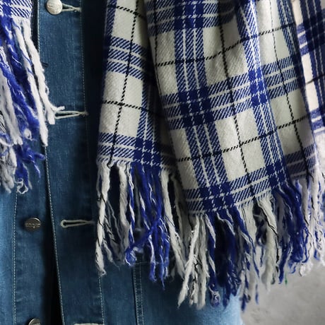 R&D.M.Co-  wool blanket  (green/blue)