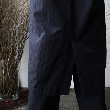 .less cotton jacket coat (navy stripe)
