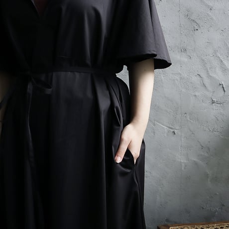 .less draped sleeve dress