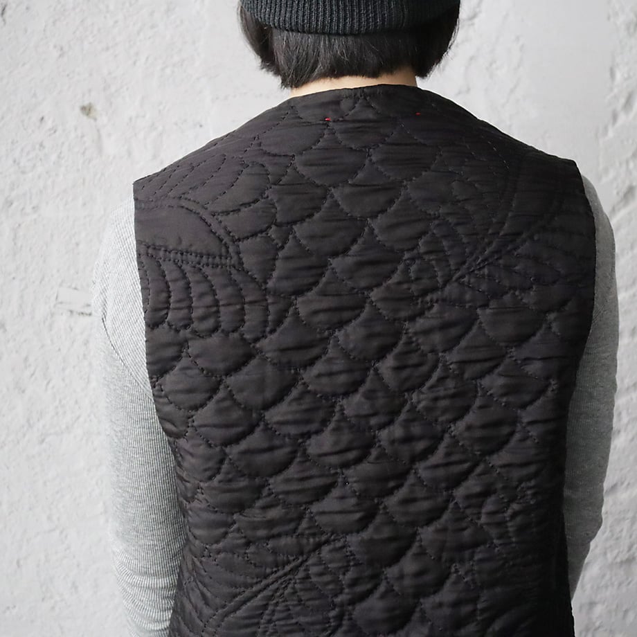 towavase ベスト TOWAVASE silk quilt vest (black) | nii-B | WEBSHOP