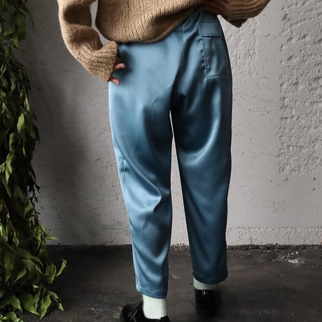 NOTA  satin pants (blue gray)